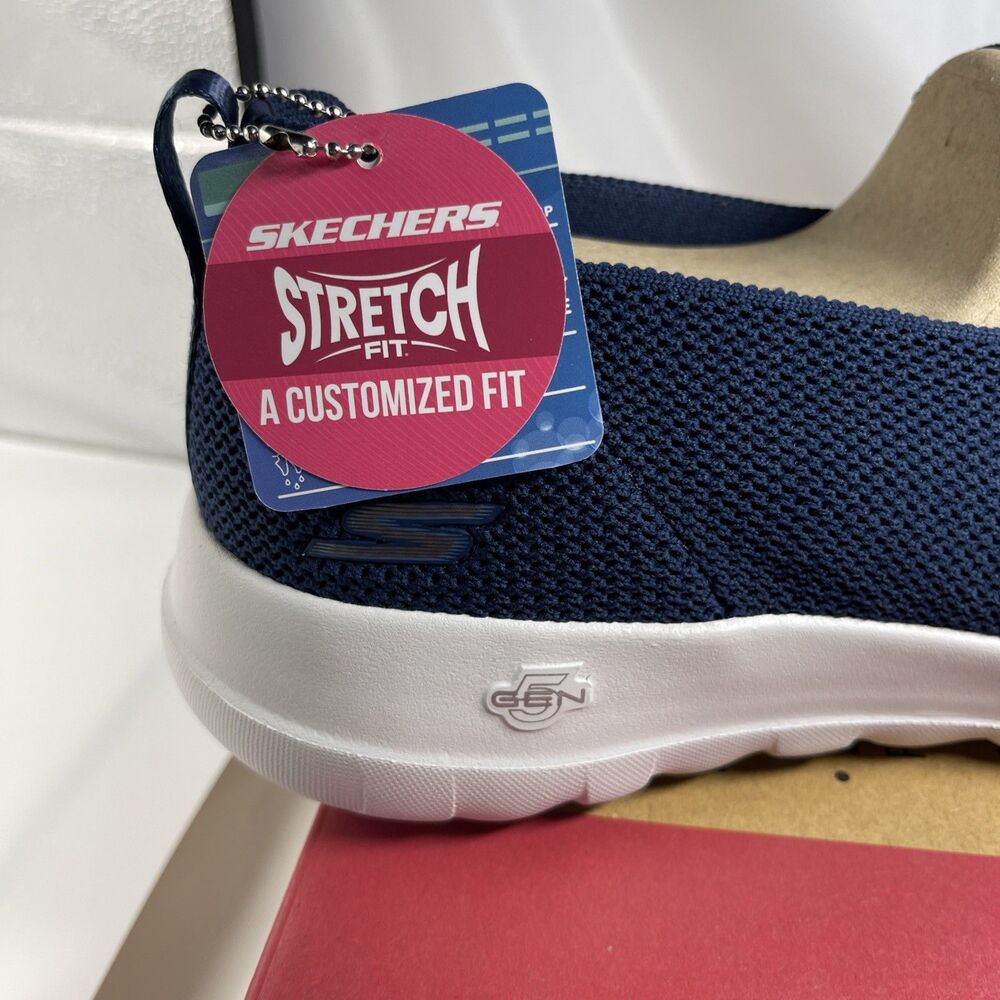 Skechers GoWalk Joy Sensational Day Navy/White 124187 Womens Size 12 New in Box - Picture 3 of 7